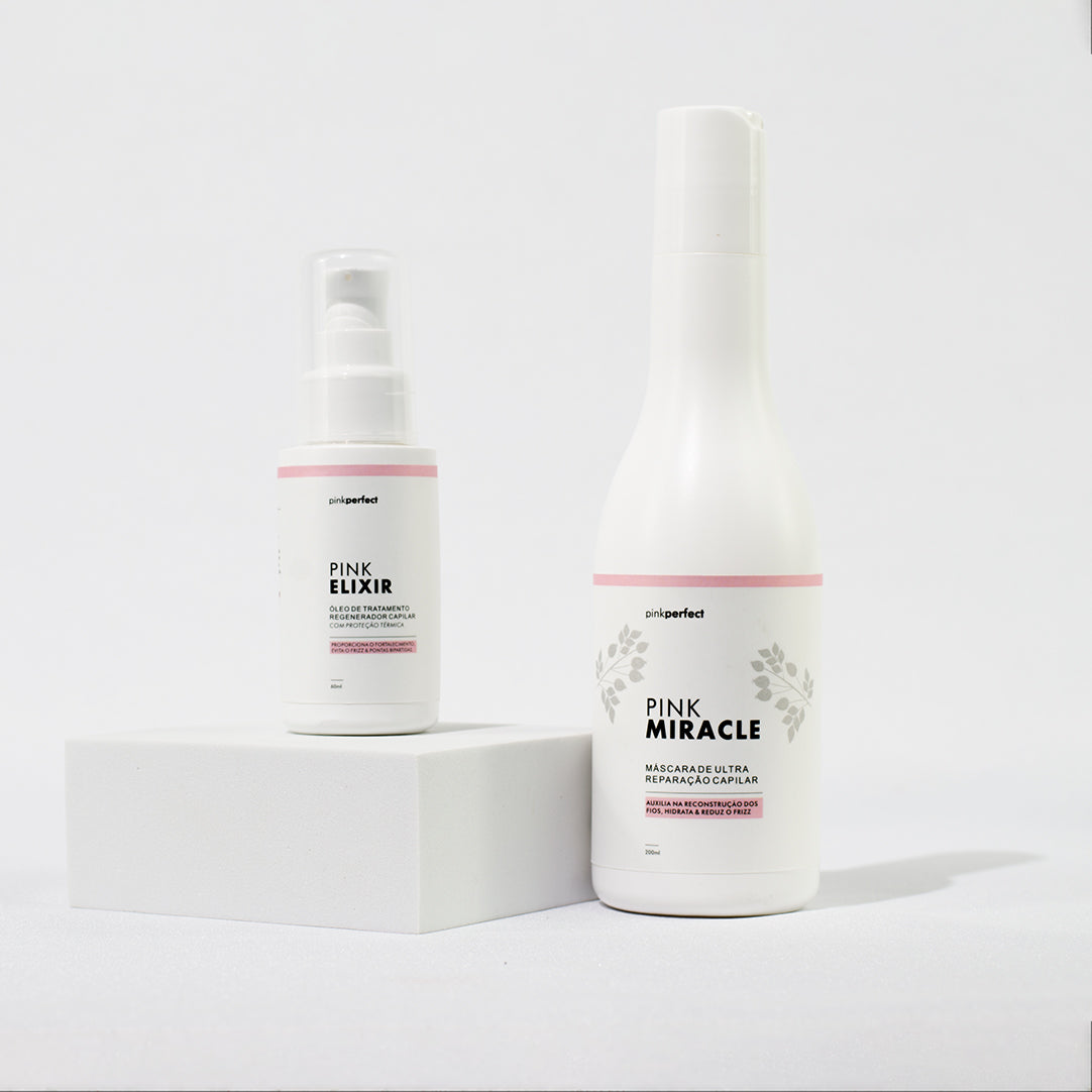 Pink Elixir - Óleo de Tratamento Regenerador com Proteção Térmica – Pink  Perfect Hair