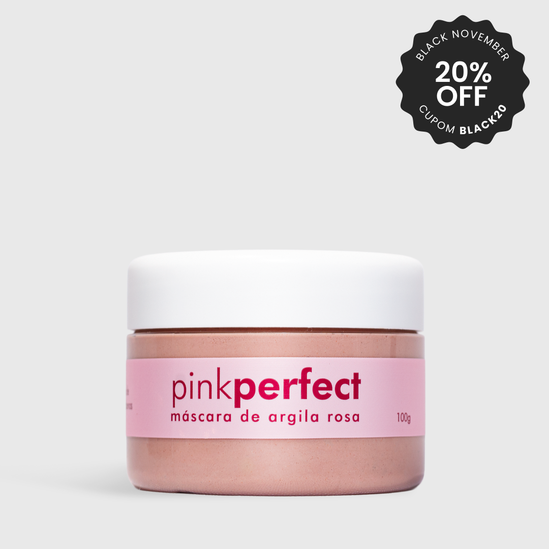 Máscara de Argila Rosa Antiacne