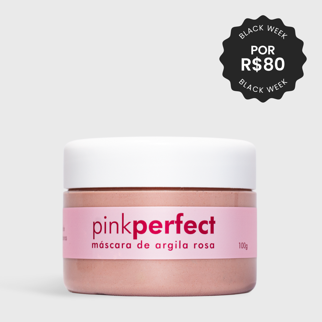 Máscara de Argila Rosa Antiacne