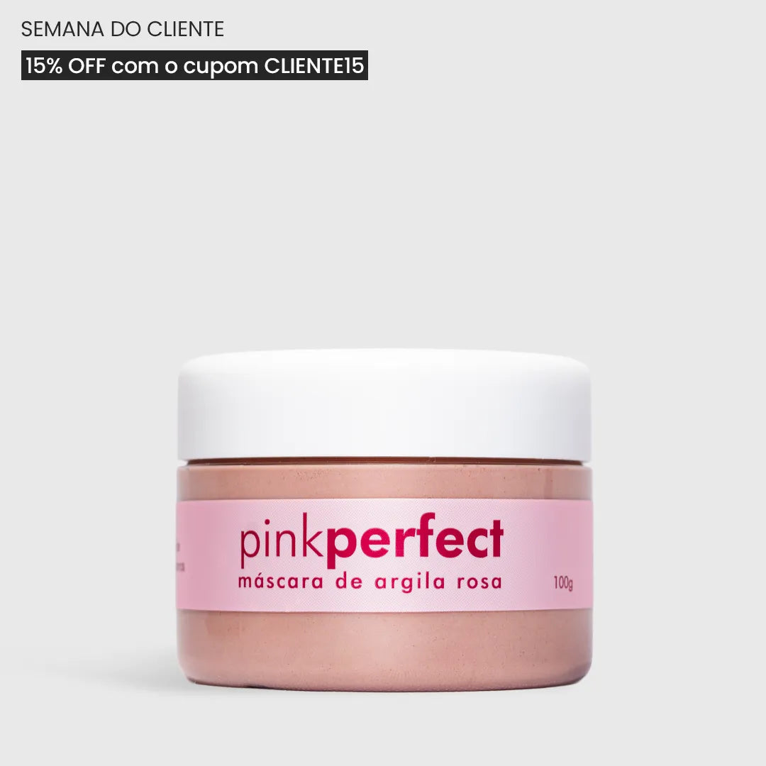 Máscara de Argila Rosa Antiacne