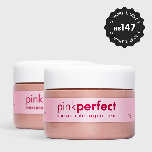Máscara de Argila Rosa Antiacne