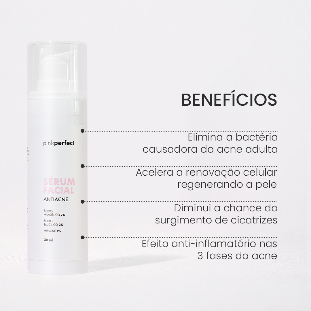 Kit 3 Passos contra a Acne Adulta + Brindes