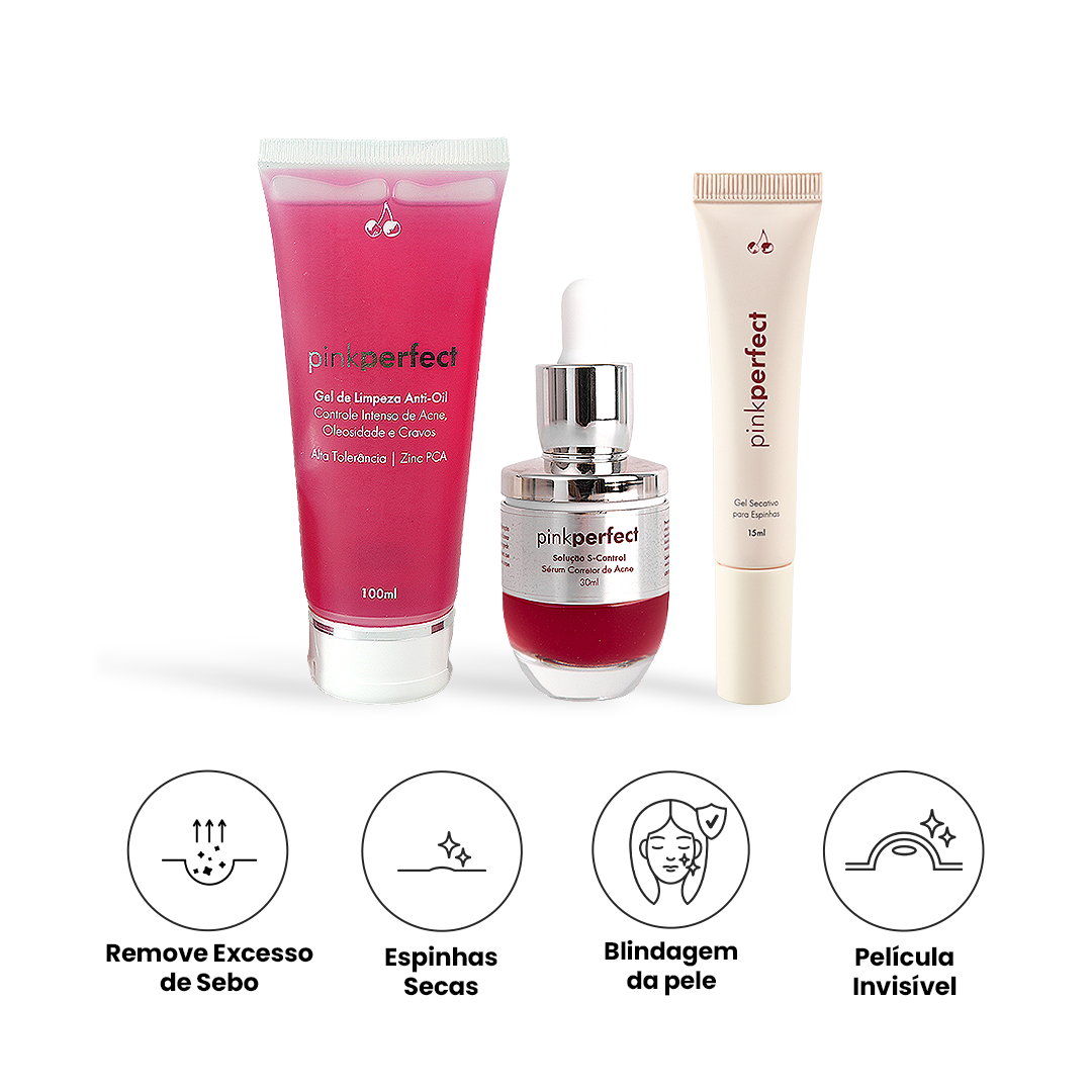 Trio Gel Secativo + Gel de Limpeza + S-Control