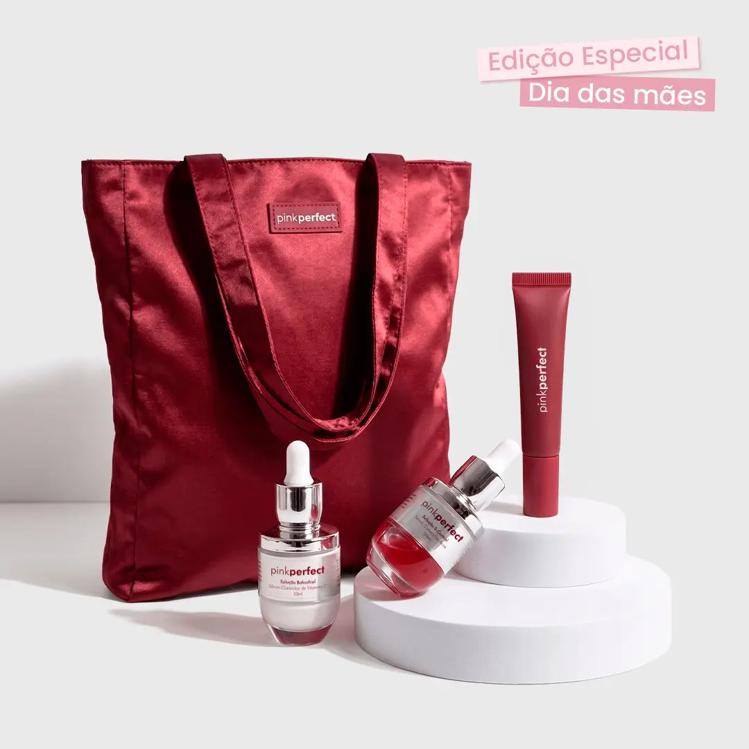 Capa de produto Kit dia das mães, duo solução, gloss, ecobag