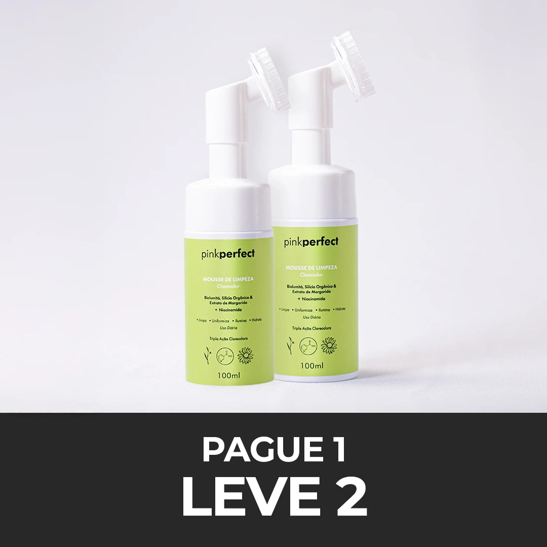 2x Mousse de Limpeza Clareador