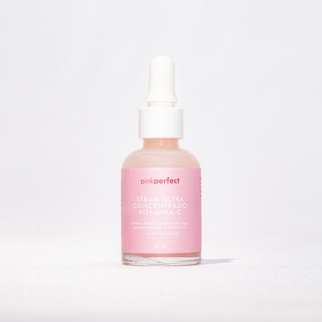 Máscara de Argila Rosa Antiacne + Sérum Vitamina C Ultra Concentrado