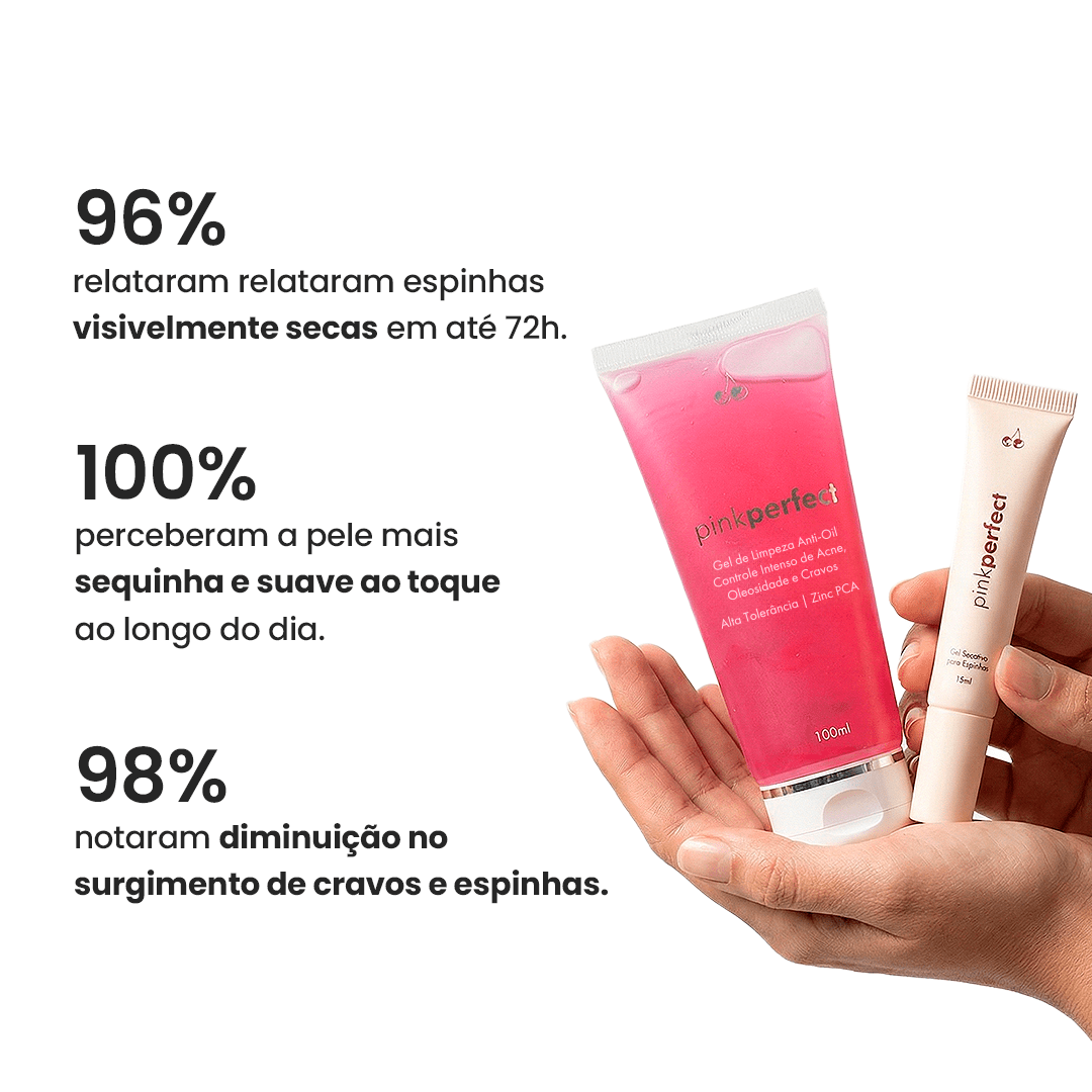 Duo Gel de Limpeza + Gel Secativo - PinkPerfect