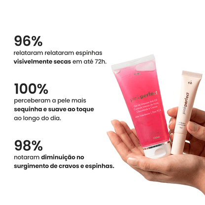 Duo Gel de Limpeza + Gel Secativo - PinkPerfect