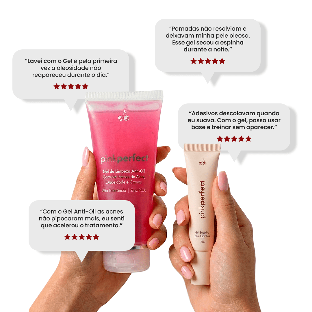 Duo Gel de Limpeza + Gel Secativo - PinkPerfect