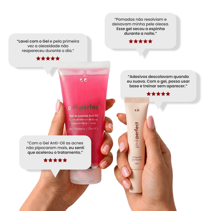 Duo Gel de Limpeza + Gel Secativo - PinkPerfect