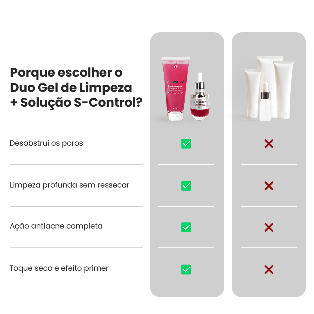 Duo Gel de Limpeza + S - Control - PinkPerfect
