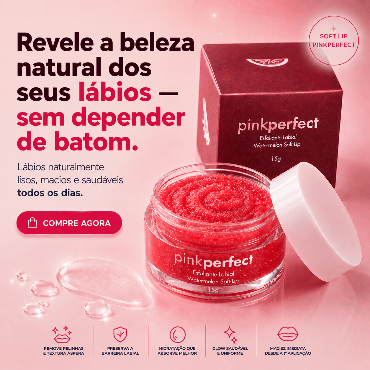 Esfoliante Soft Lip - PinkPerfect