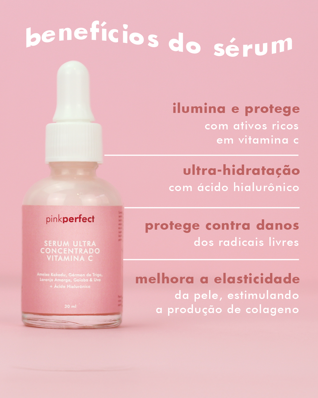 Máscara de Argila Rosa Antiacne + Sérum Vitamina C Ultra Concentrado