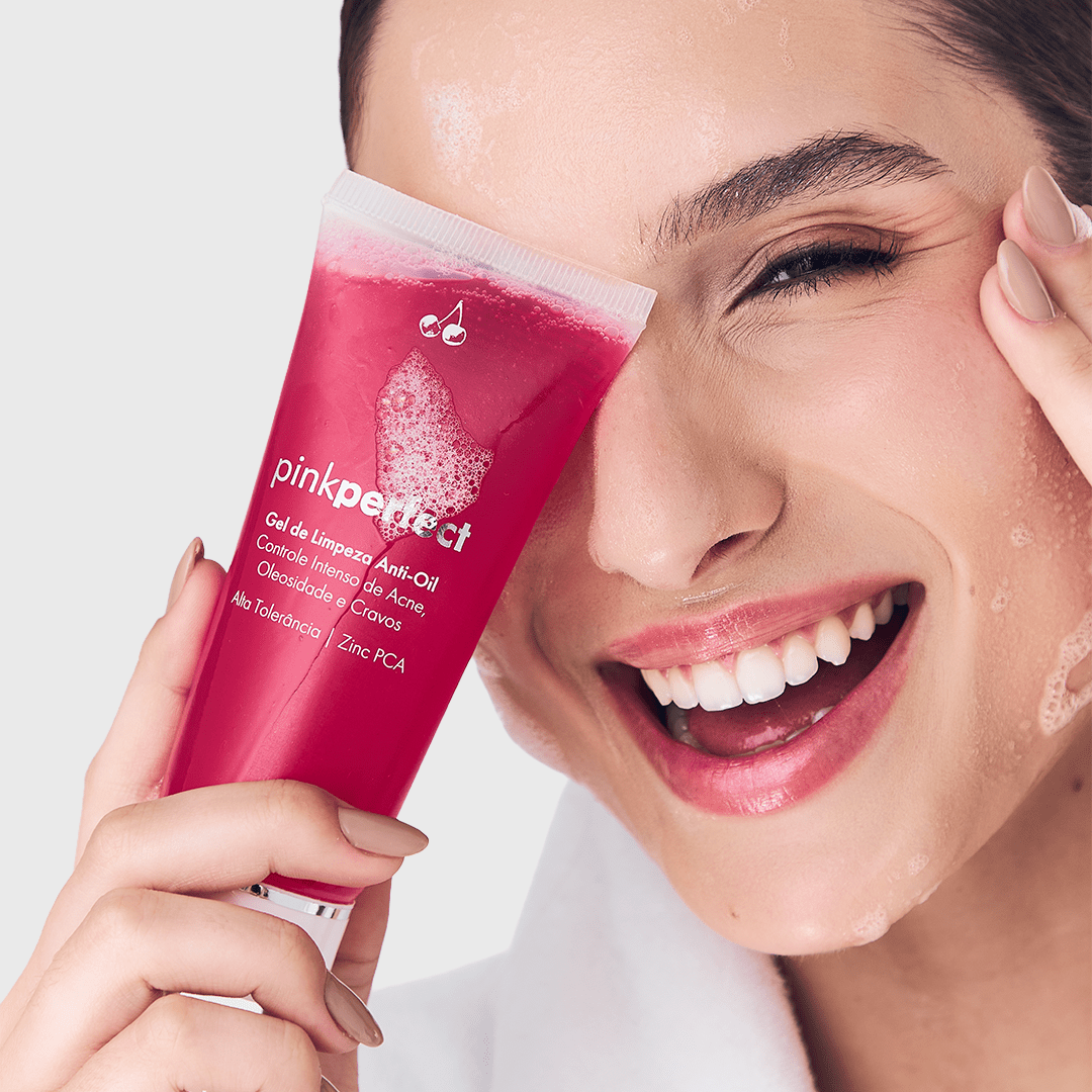 Gel de Limpeza Facial Anti - Oil exclusivo - PinkPerfect