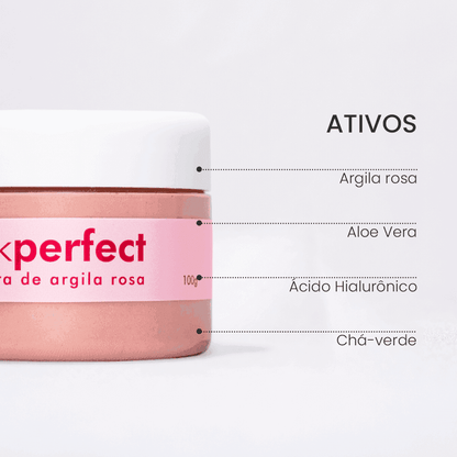 Máscara de Argila Rosa Antiacne + - PinkPerfect