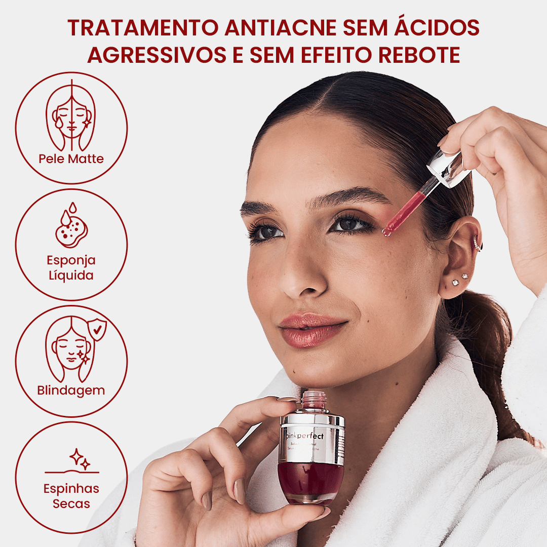 Solução S - Control | Sérum Corretor de Acne - PinkPerfect